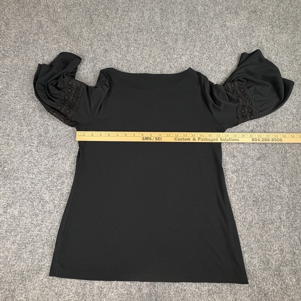 The Limited Top Womens S Black Bell Sleeve Lace Boho Whimsigoth Witchy Festival - Picture 7 of 12